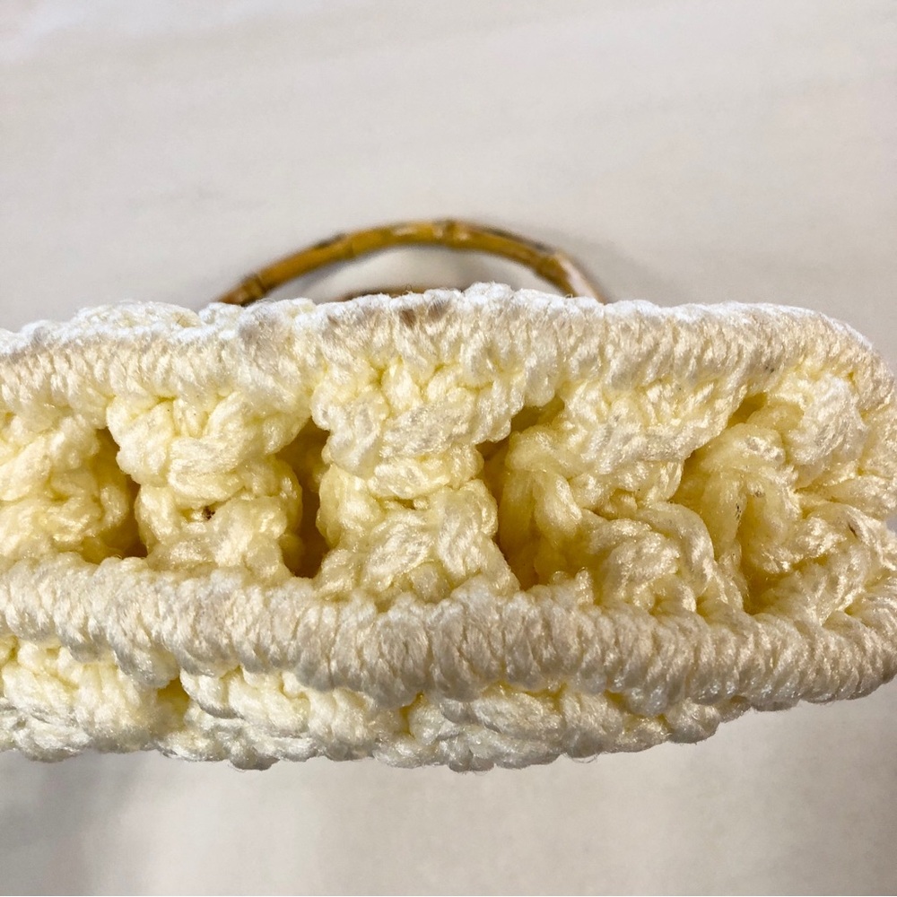 ‘60s Replica Hand-Knotted Macramé Lined Handbag - Picture 11 of 14